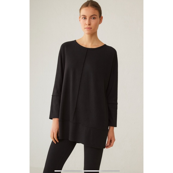 SPANX PERFECT LENGTH TOP DOLMAN 3/4 SLEEVE COZY KNIT RELAXED FIT TUNIC LENGTH S - Picture 1 of 11